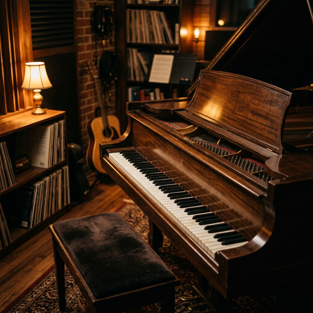 Hands on piano keys